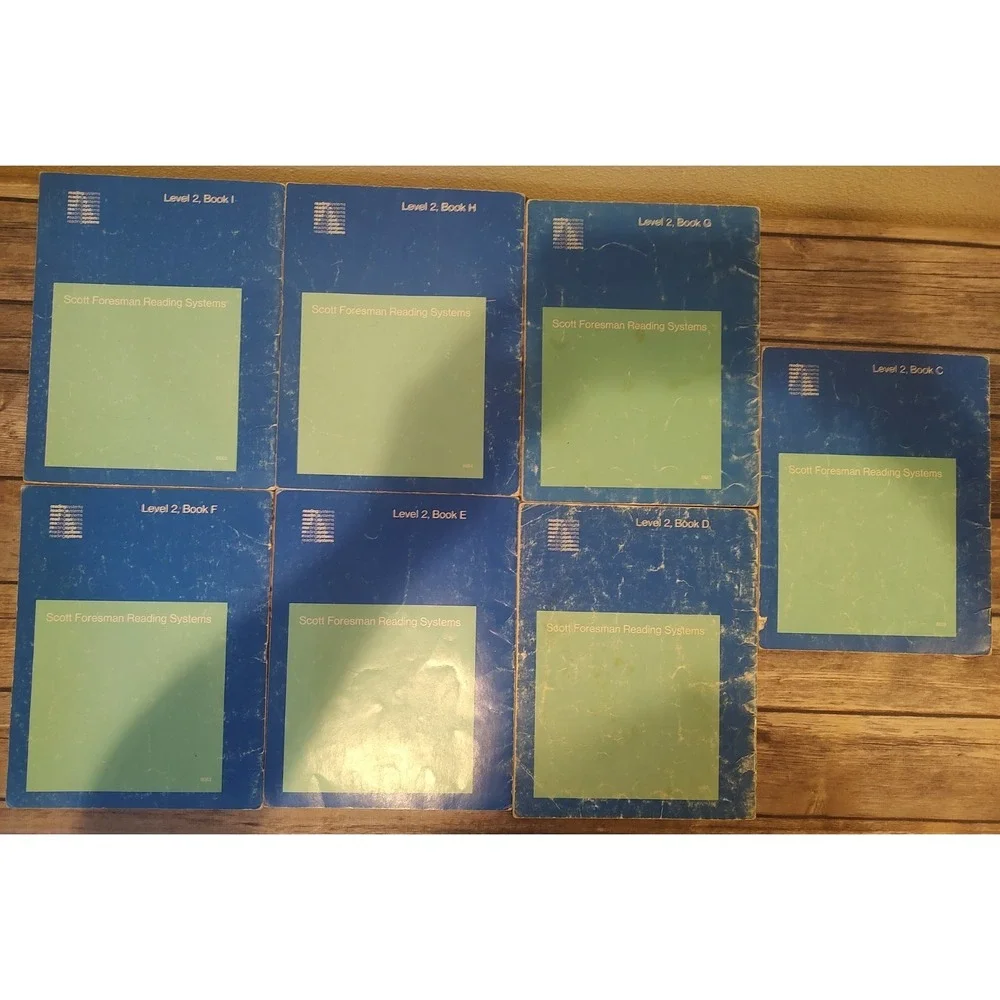 Lot of 7 Vintage Readers 1971 Scott Foresman Level 2 C-I